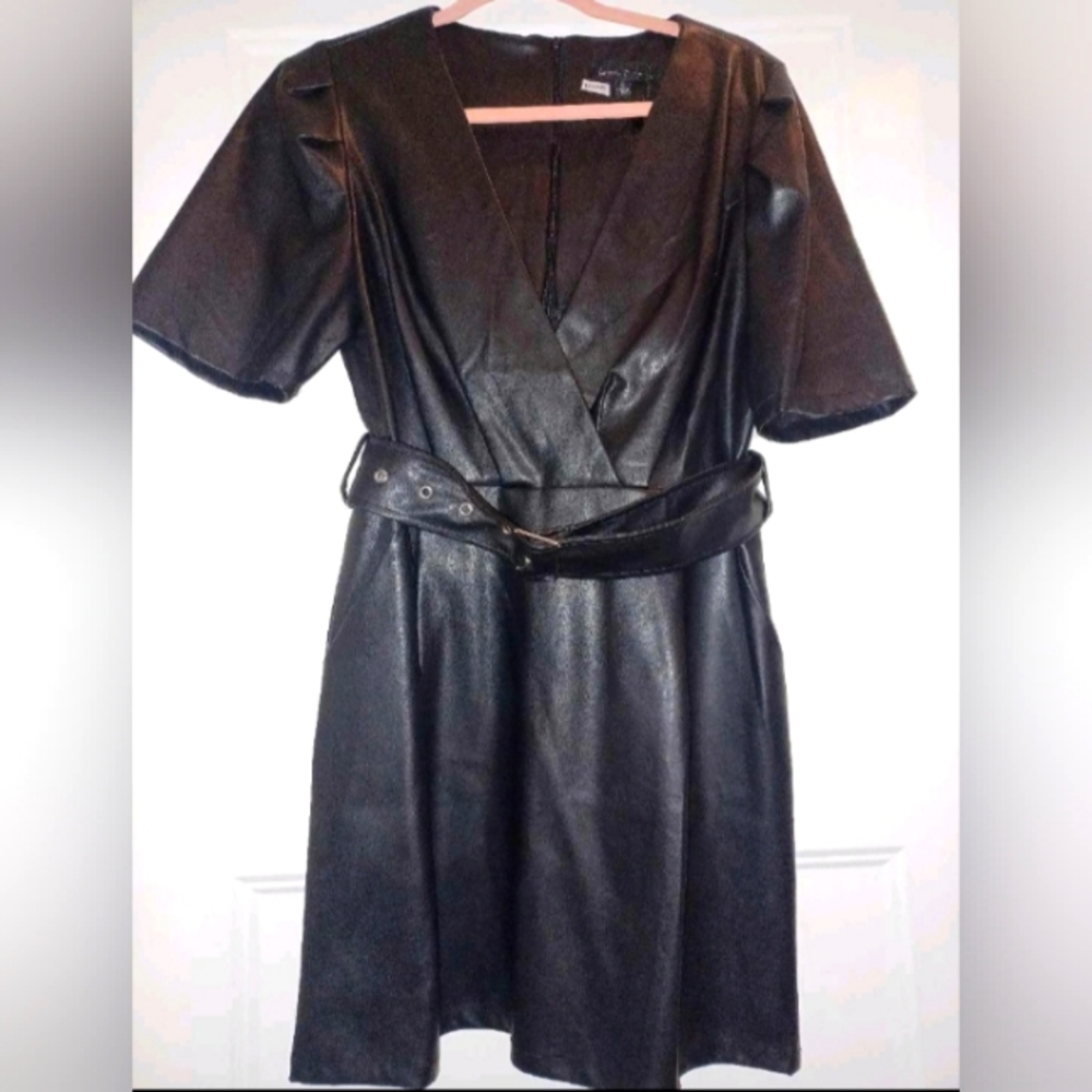 Black belted  dress